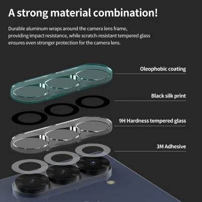 Camera Lense Protector Samsung Fold 6 Tempered Glass C-Sub Core Araree - Clear